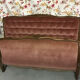 Upholstered double bed and 1 chair