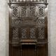 Neo-Gothic coat rack in carved oak, 19th century