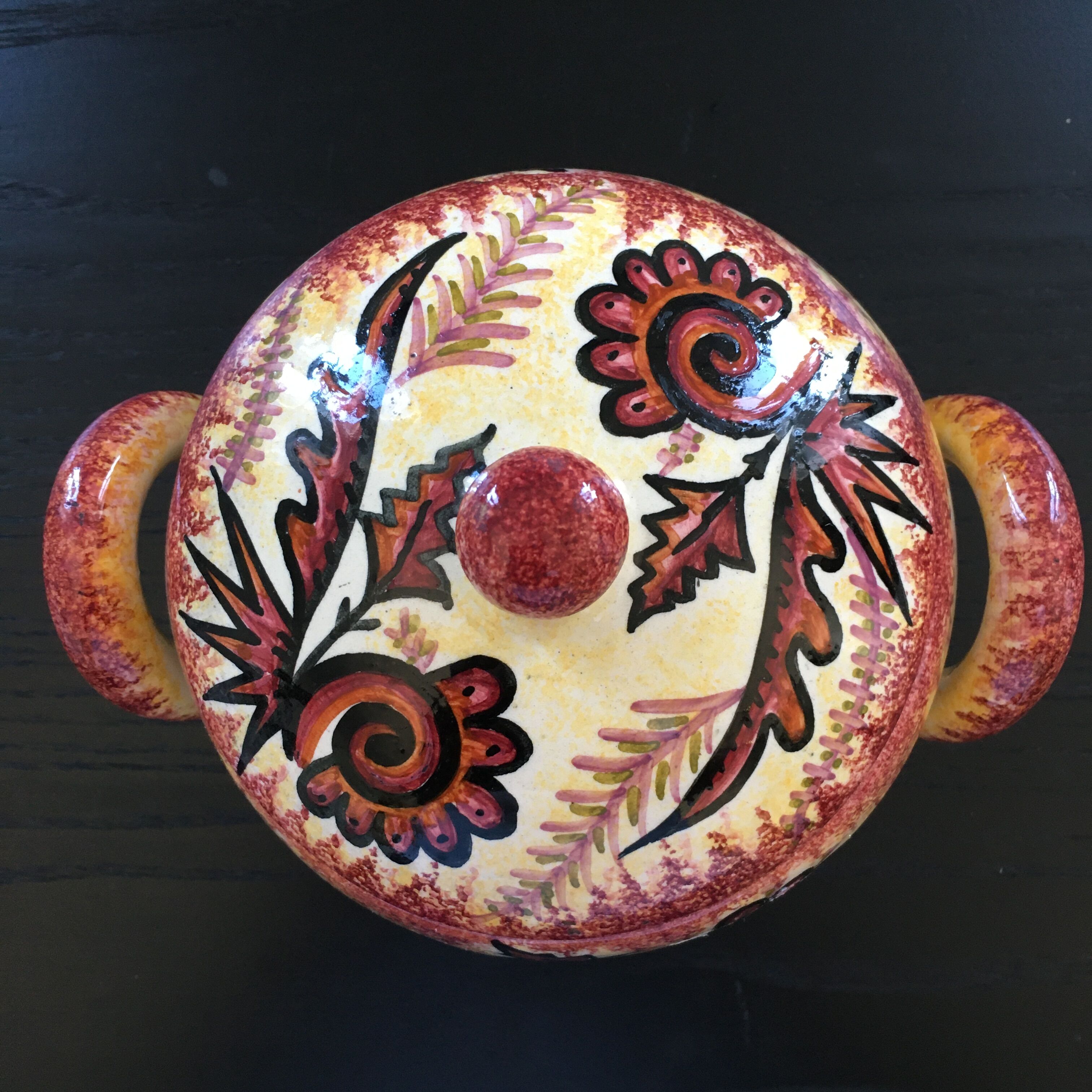 Pot signed Fouillen Quimper