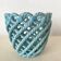 1960s woven ceramic planter