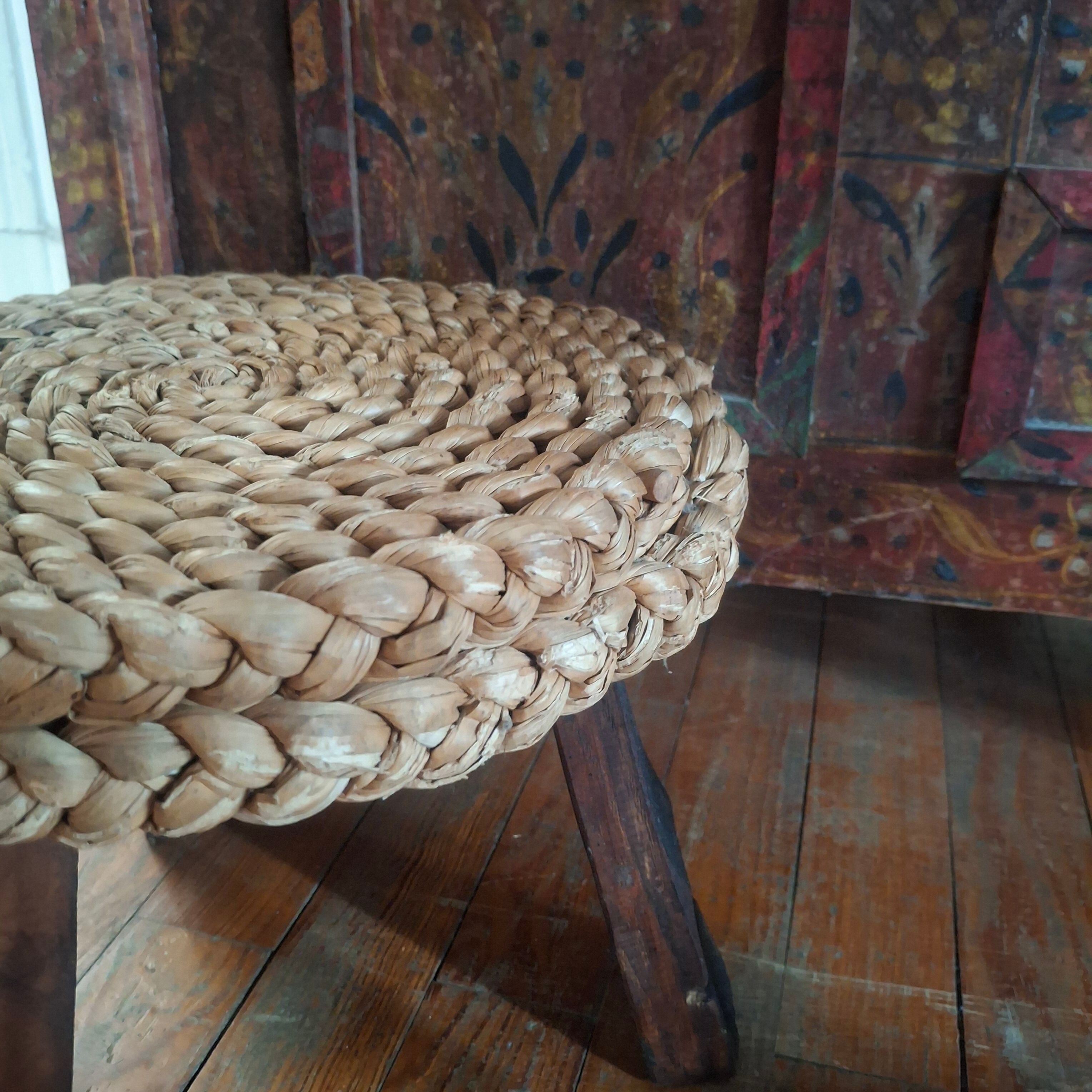Pair of Audoux Minet stools. 1950.