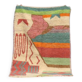 Traditional handcrafted Berber rug, size 140 x 260 cm