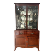 Library with English mahogany secretary.