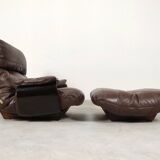 Ligne Roset Marsala set - brown leather