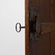 Tall rustic French monastery wardrobe in oak from the late 19th century