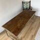 Folding industrial-style dining table