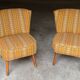 Paire de fauteuil cocktail scandinave années 50-60