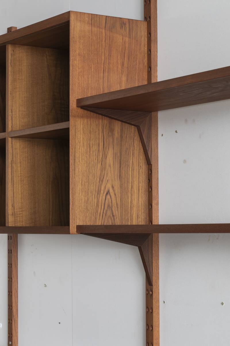 3-piece cado wall unit by poul cadovius for cado, denmark, 1960’s