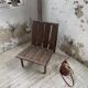 Modernist oak armchair