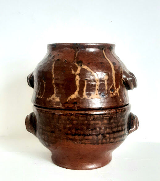 Pair of stoneware bowls by André Bodin, 1950