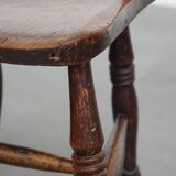 Set of 12 antique English Oxford dining/kitchen chairs