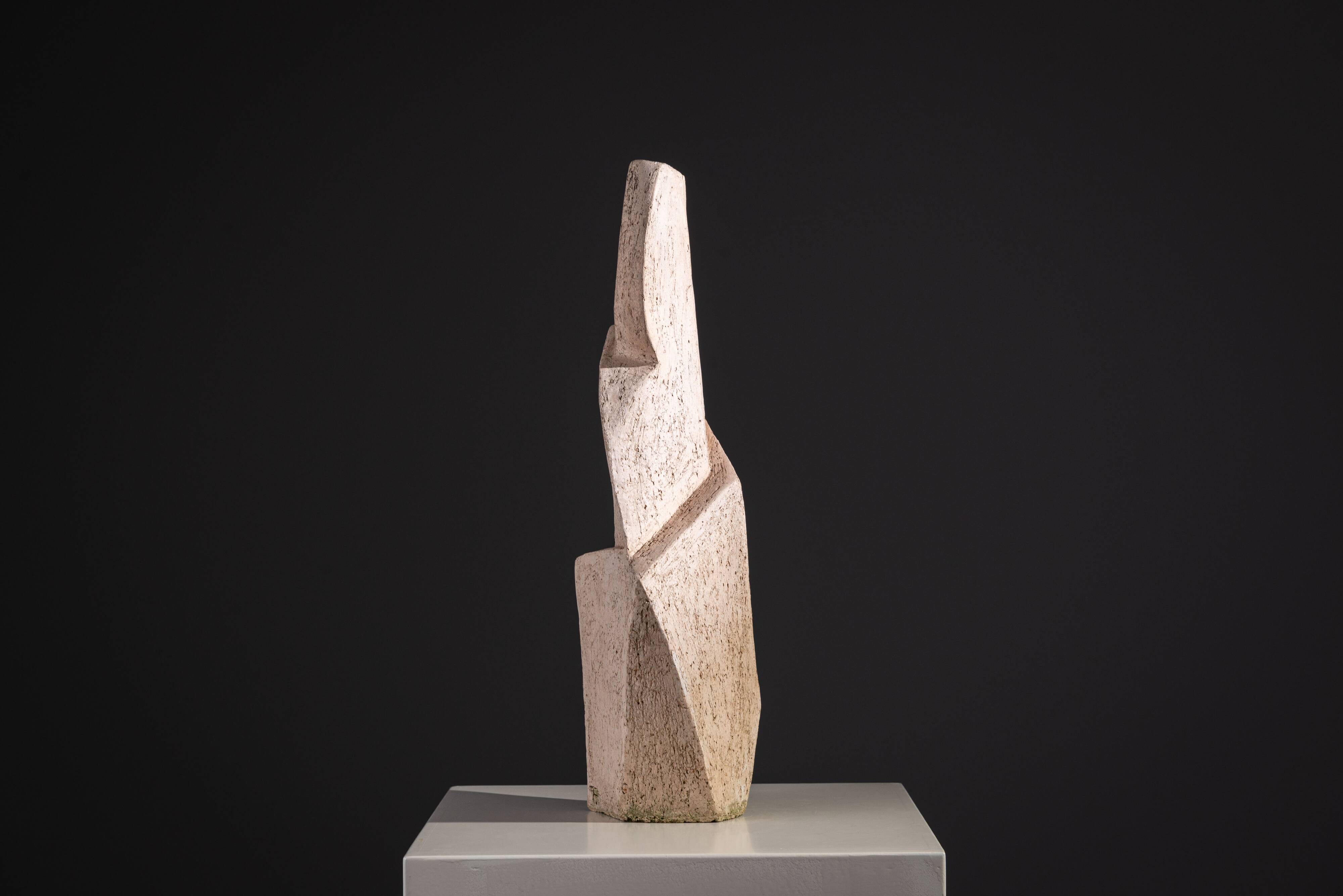 Large abstract monolithic sculpture