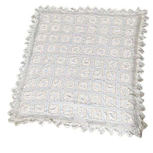 White crochet blanket 160X170