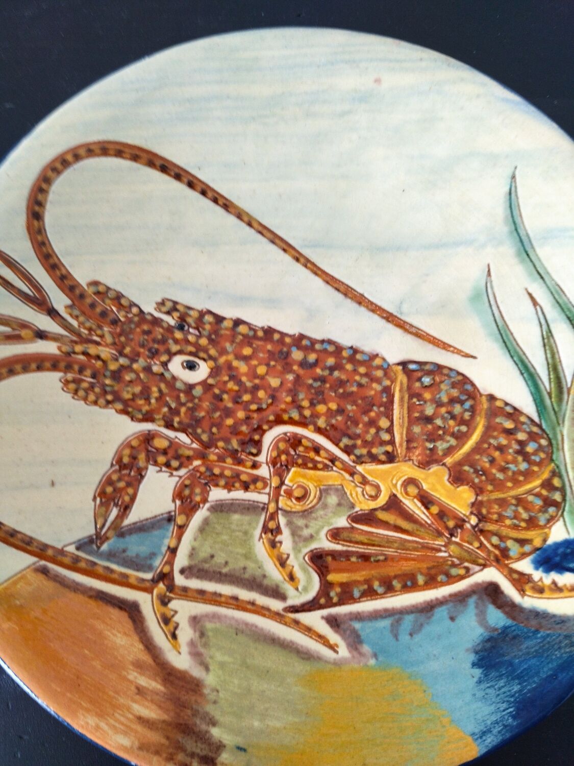Decorative ceramic dish Puigdemont vintage