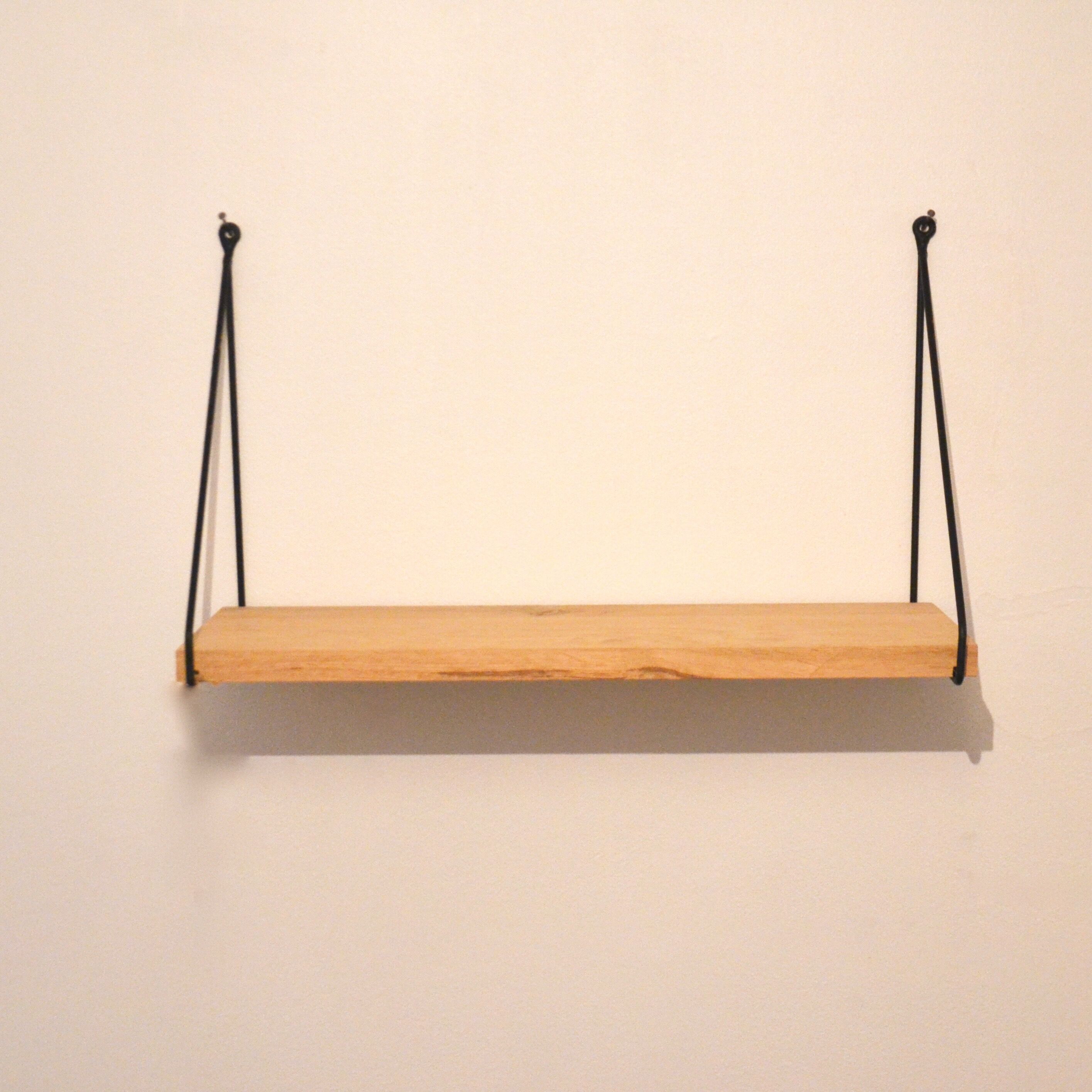 Shelf wall solid oak