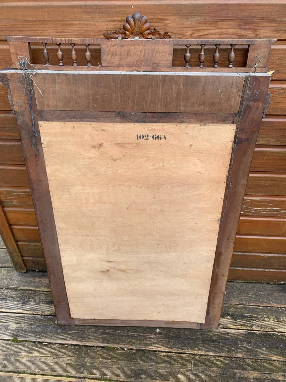 Louis XV style mirror/overmantel, 1950s