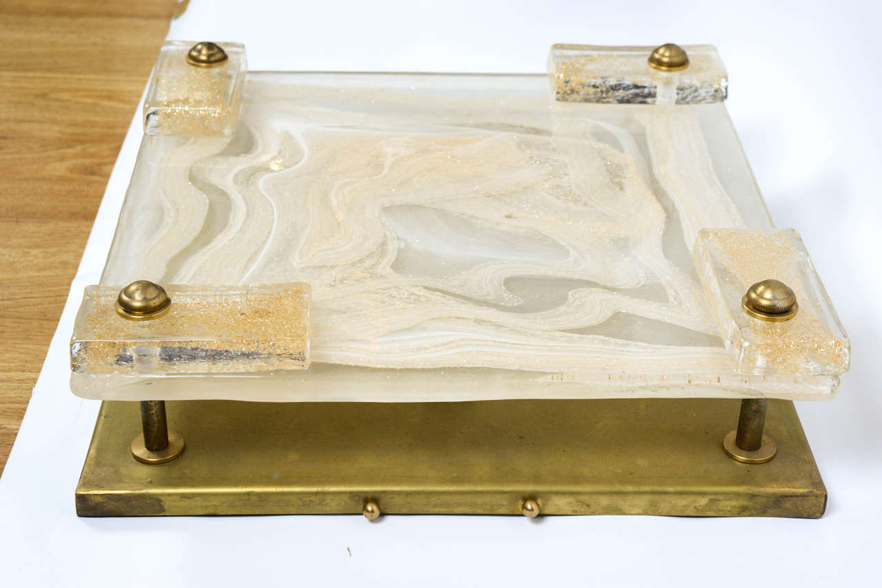 Pair of walll light  in Murano glass