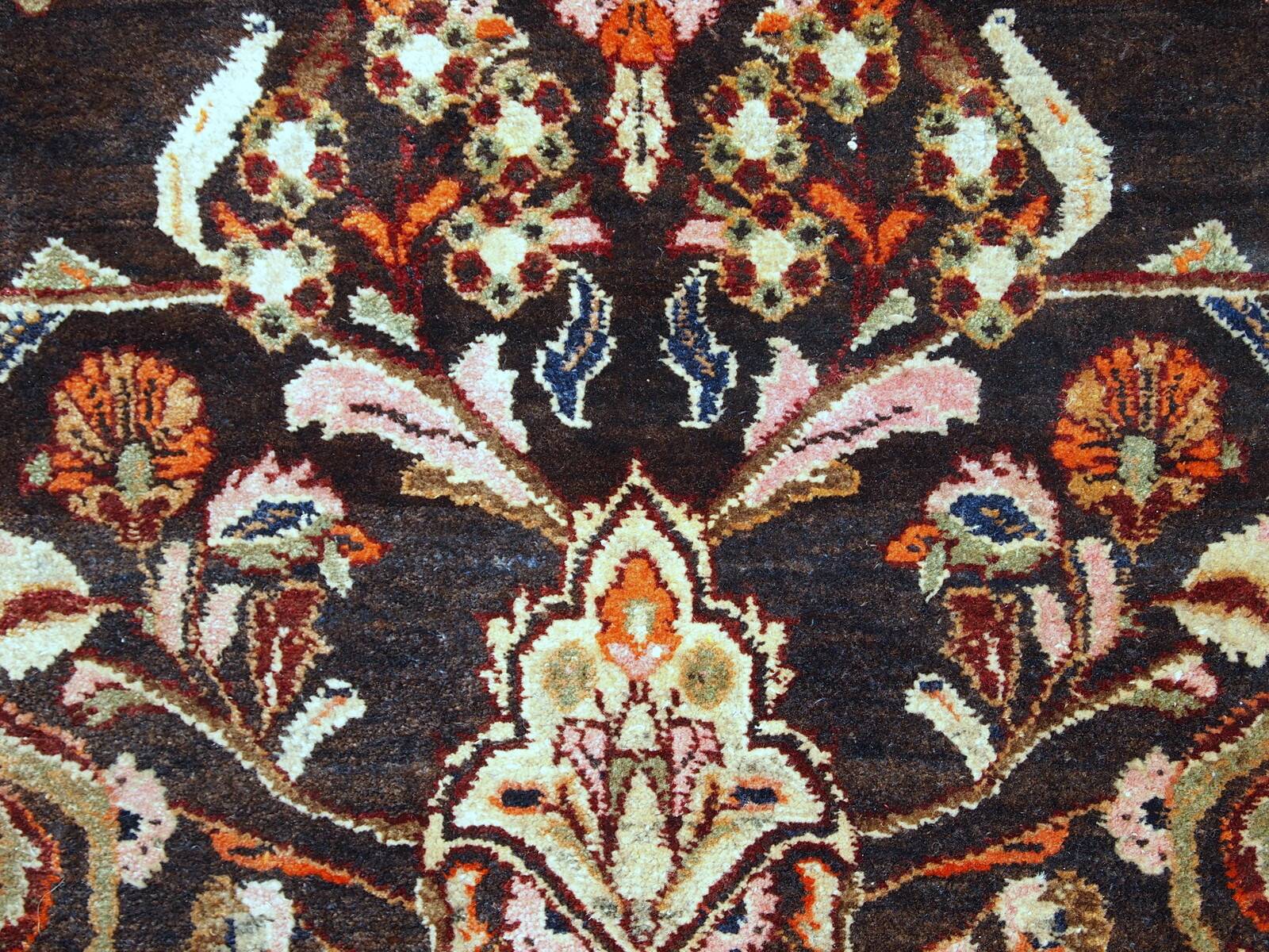 Tapis vintage fait main Tabriz du Moyen-Orient 135cm x 220cm (1950s)