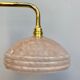 Vintage pink Clichy glass lampshade wall lampshade