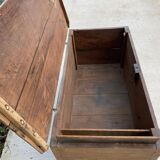 Renovated vintage oak baker's kneading trough
