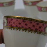 5 anciens coquetiers en porcelaine de Limoges