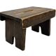 Antique stool footstool 1940s wooden plant table