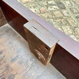 Very large double-sided mahogany desk from the Louis XVI 18th century