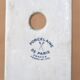 Door handle and porcelain cover from Paris, floral rose decoration, 1960s.