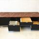 Row with refrigerator and on marble to Florence Knoll 1961