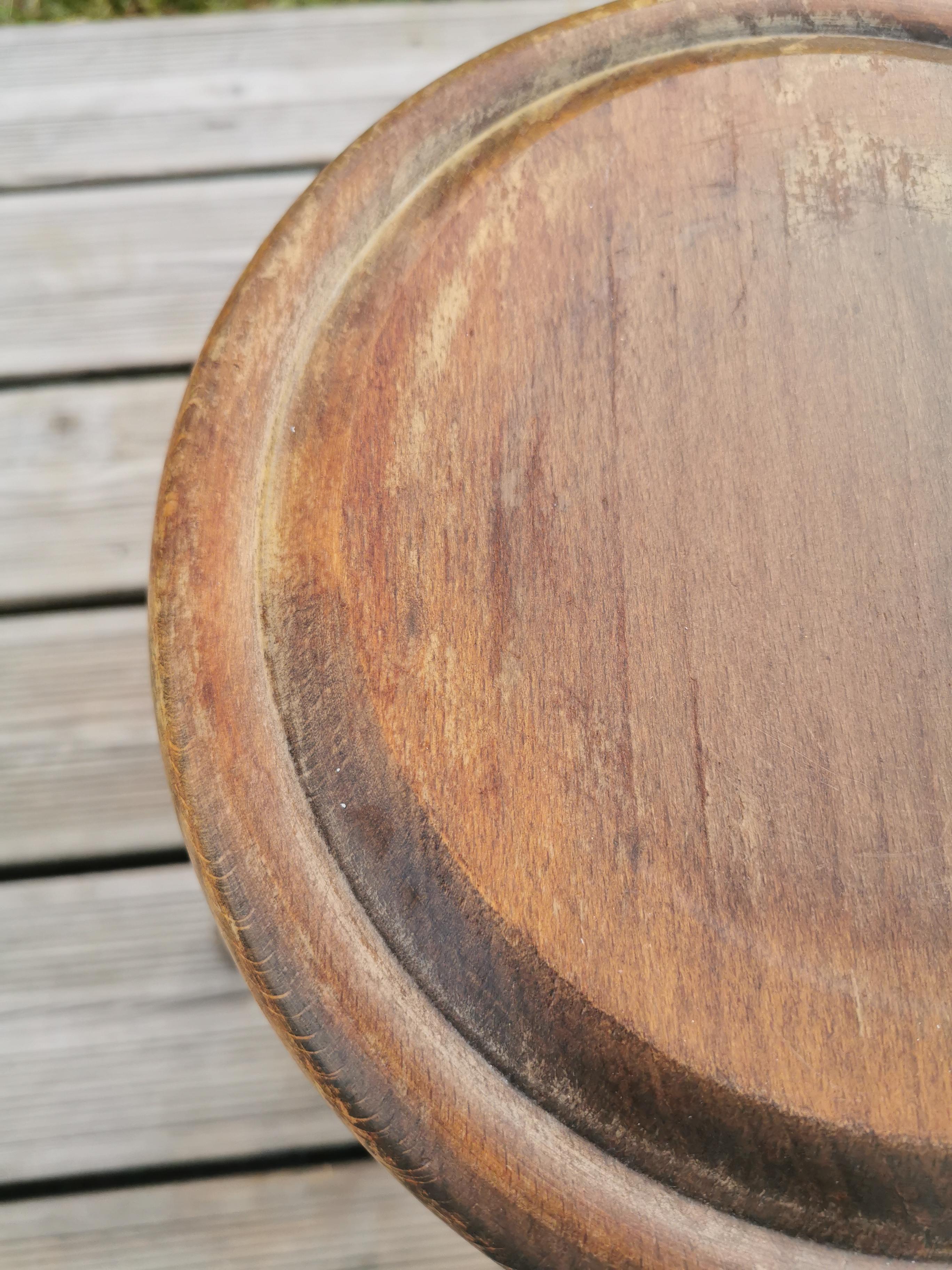 Wooden milking stool