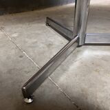 Vintage industrial table desk chrome oak