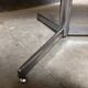 Vintage industrial table desk chrome oak