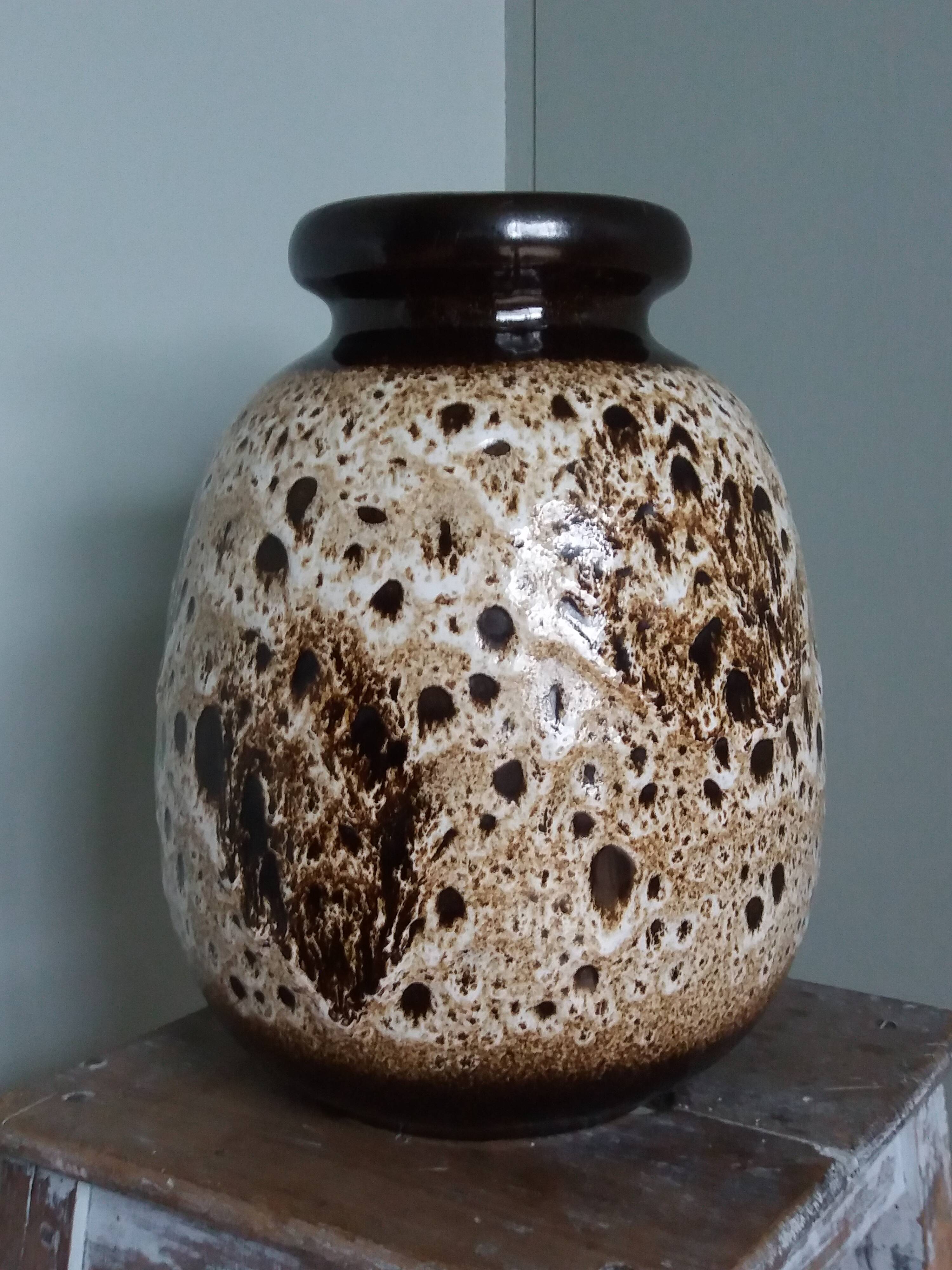 Vase West Germany fat lava Scheurich