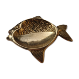 Fish brass trinket bowl