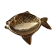 Fish brass trinket bowl