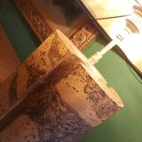 Vintage cork lamp from the 60s, 70's