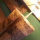 Vintage cork lamp from the 60s, 70's