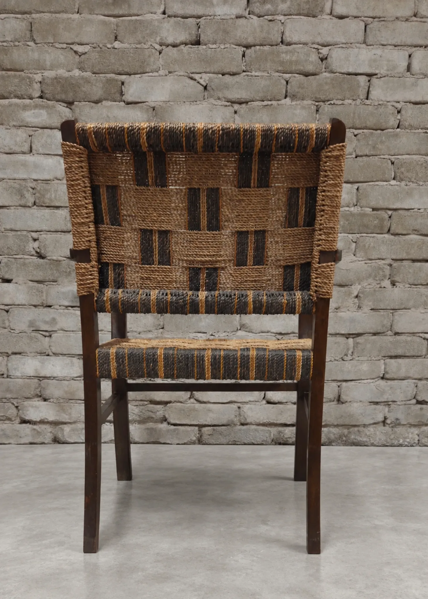 Fauteuil cordage style Erich Dieckmann