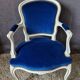 Fauteuil cabriolet patiné