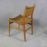 Vintage Cord Woven Chair, Denmark, 1960s