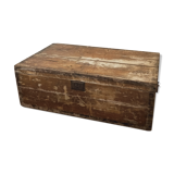 English wooden trunk