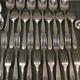 Silver metal housewife signed Christofle spoons and forks