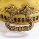 Planter on lion legs, made of golden metal