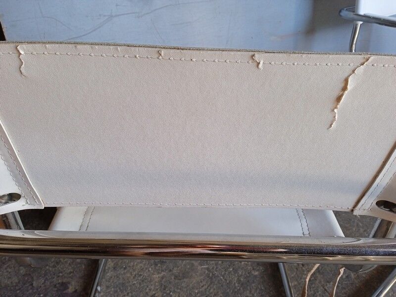 4 armchairs leather bauhaus design