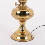 Lampe de table en laiton du milieu du siècle, années 1950