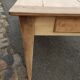Table de ferme 2 tiroirs peuplier et chataignier
