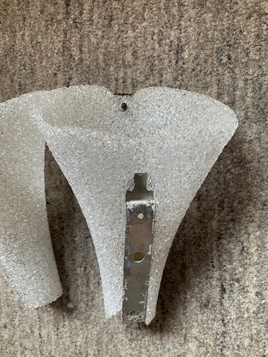 Pair of vintage wall lamps from the 60s in Perspex
