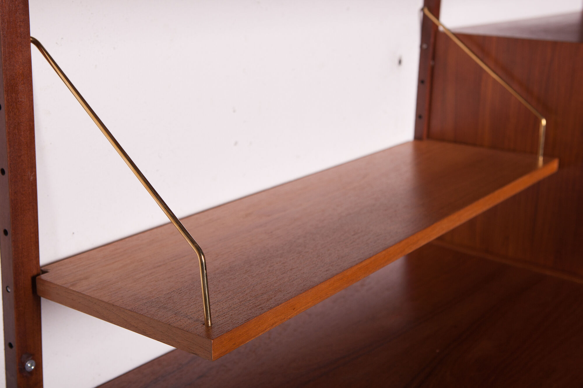 Mid century danish teak modular wall unit, 1960s
