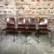 Vintage Scandinavian chairs in thermoformed wood 1970