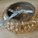 Helena Tynell Vintage Snail Amber Glass Ceiling Light